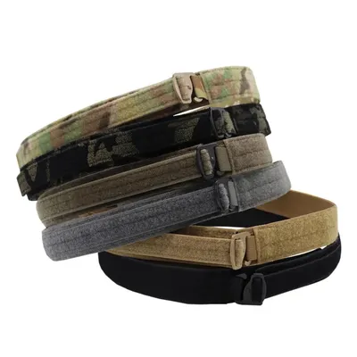 Tactical Style Bison Inner Belt G Hook Quick Release Metal Buckle Belt Men's Hunting Paintball Shooting Belt