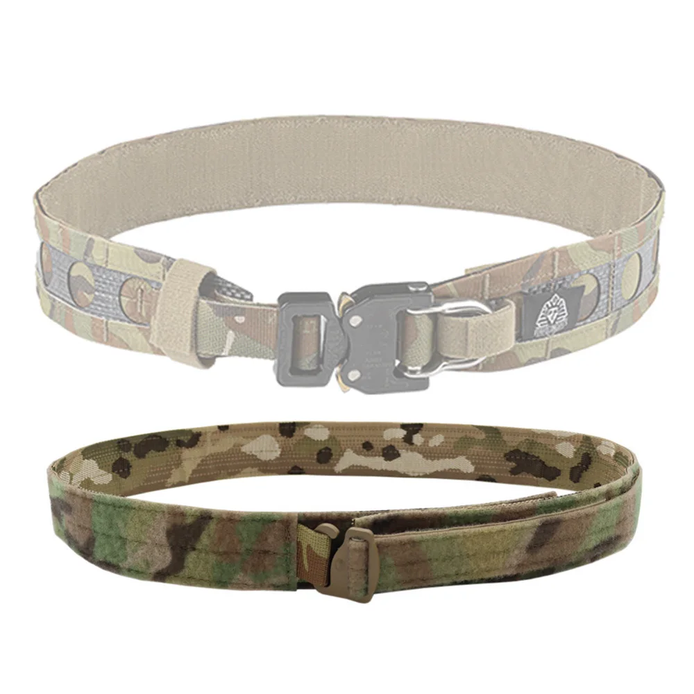 Tactical Style Bison Inner Belt G Hook Quick Release Metal Buckle Belt Men's Hunting Paintball Shooting Belt
