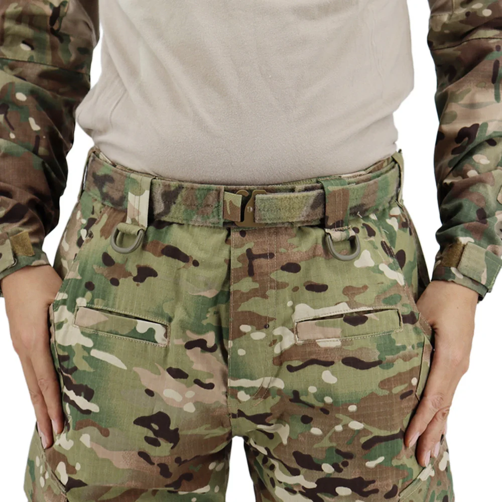 Tactical Style Bison Inner Belt G Hook Quick Release Metal Buckle Belt Men's Hunting Paintball Shooting Belt