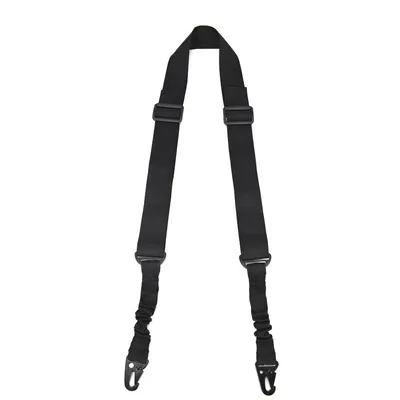 Tactical Two Points Sling Bungee Shoulder Strap Durable Nylon Rifle Belt Heavy Duty Sling for Outdoor Hunting Sports