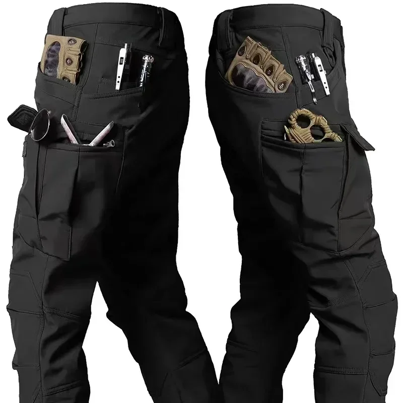Tactical Winter Set Men's Outdoor Windproof Waterproof Suit Multi-Pocket Soft Shell Hooded Jackets Sharkskin Work Pants Tactical Winter Set Men's Outdoor Windproof Waterproof Suit Multi-Pocket Soft Shell Hooded Jackets Sharkskin Work Pants