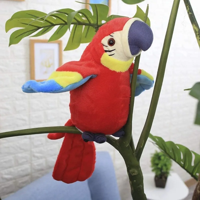 Talking Macaw Parrot Repeat What You Say Stuffed Animal Plush Toy Electronic Record Animated Bird Speaking Parrot Pet Talking Macaw Parrot Repeat What You Say Stuffed Animal Plush Toy Electronic Record Animated Bird Speaking Parrot Pet