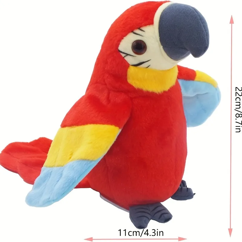 Talking Macaw Parrot Repeat What You Say Stuffed Animal Plush Toy Electronic Record Animated Bird Speaking Parrot Pet Talking Macaw Parrot Repeat What You Say Stuffed Animal Plush Toy Electronic Record Animated Bird Speaking Parrot Pet