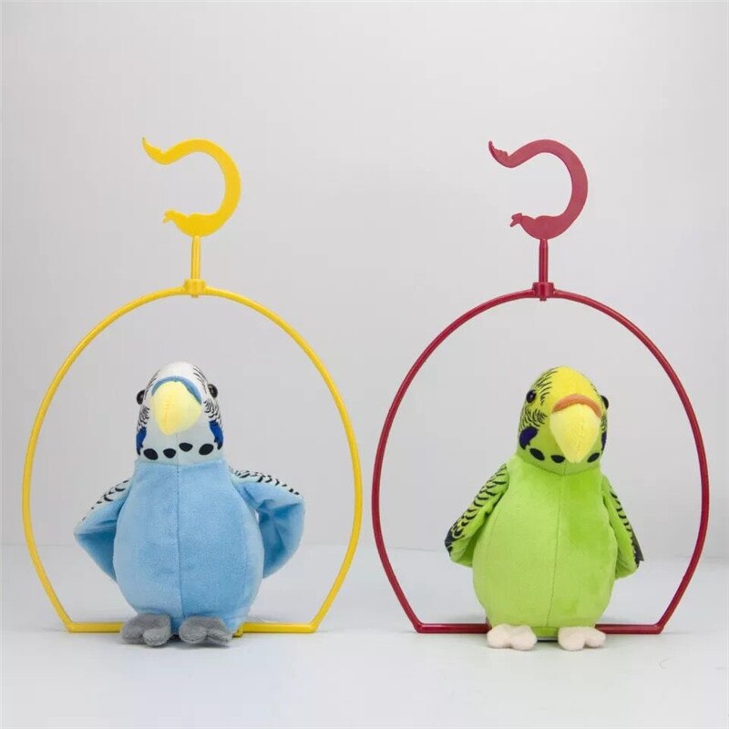 Talking Parrot Toy with Hanging Shelf Talking Parrot Toy with Hanging Shelf