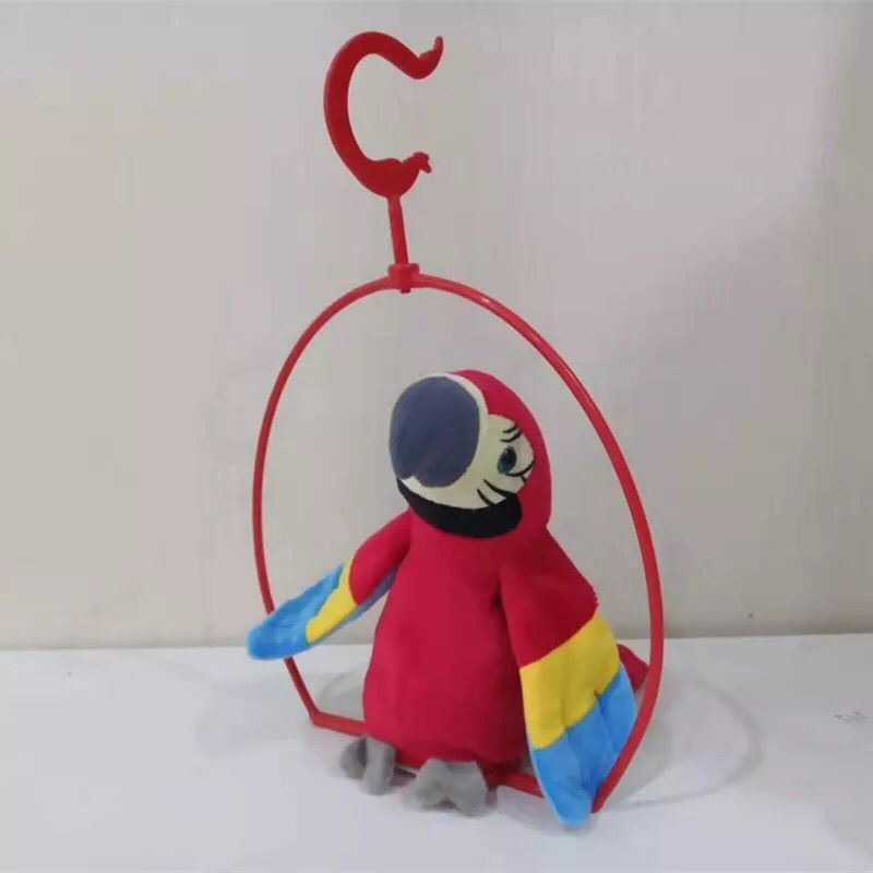 Talking Parrot Toy with Hanging Shelf Talking Parrot Toy with Hanging Shelf
