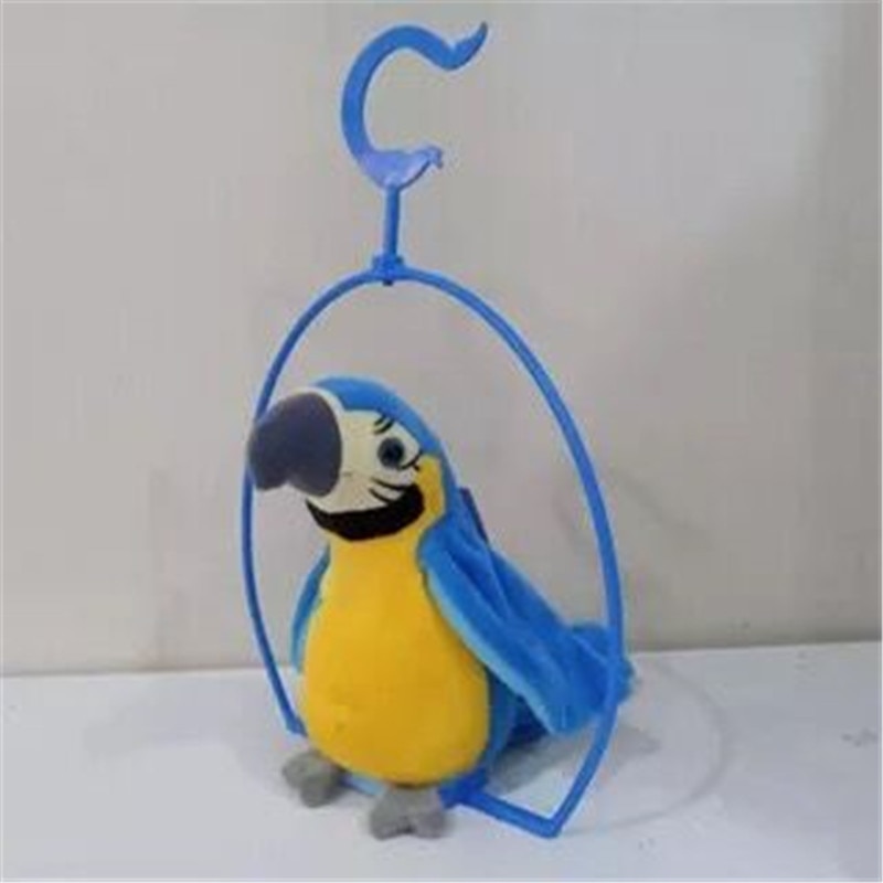 Talking Parrot Toy with Hanging Shelf Talking Parrot Toy with Hanging Shelf