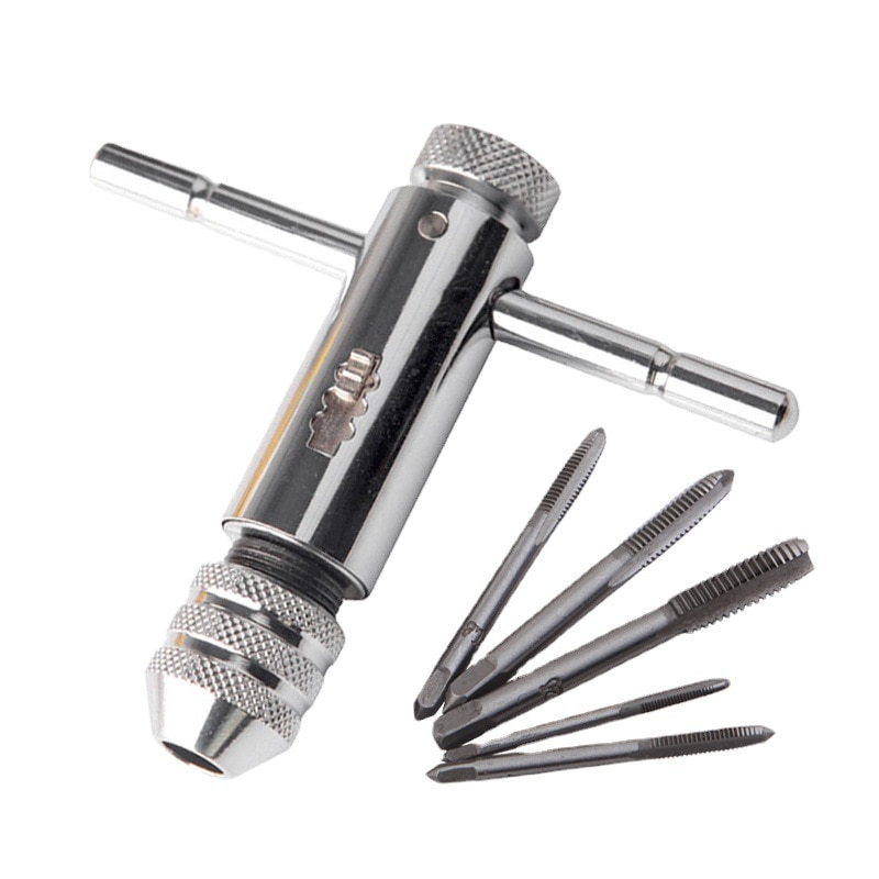 Tap Drill Tapping Threading Tool 5PCS Set Without T Handle M3 M8 3mm 8mm Machine Screw Thread Metric Plug