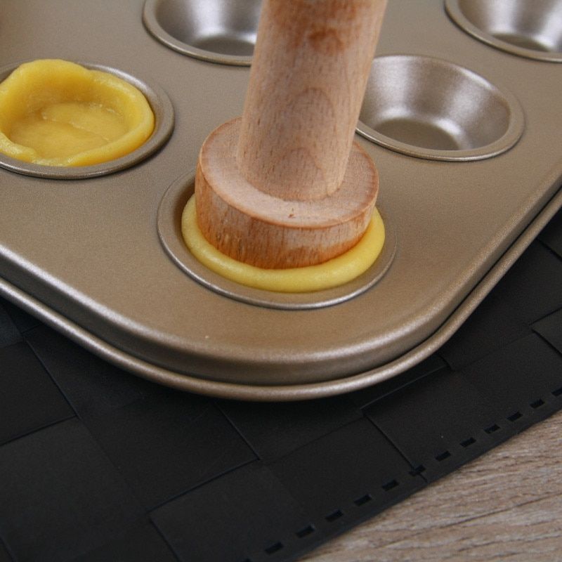 Tart Tamper Double-Sided Wooden Tool Tart Tamper Double-Sided Wooden Tool