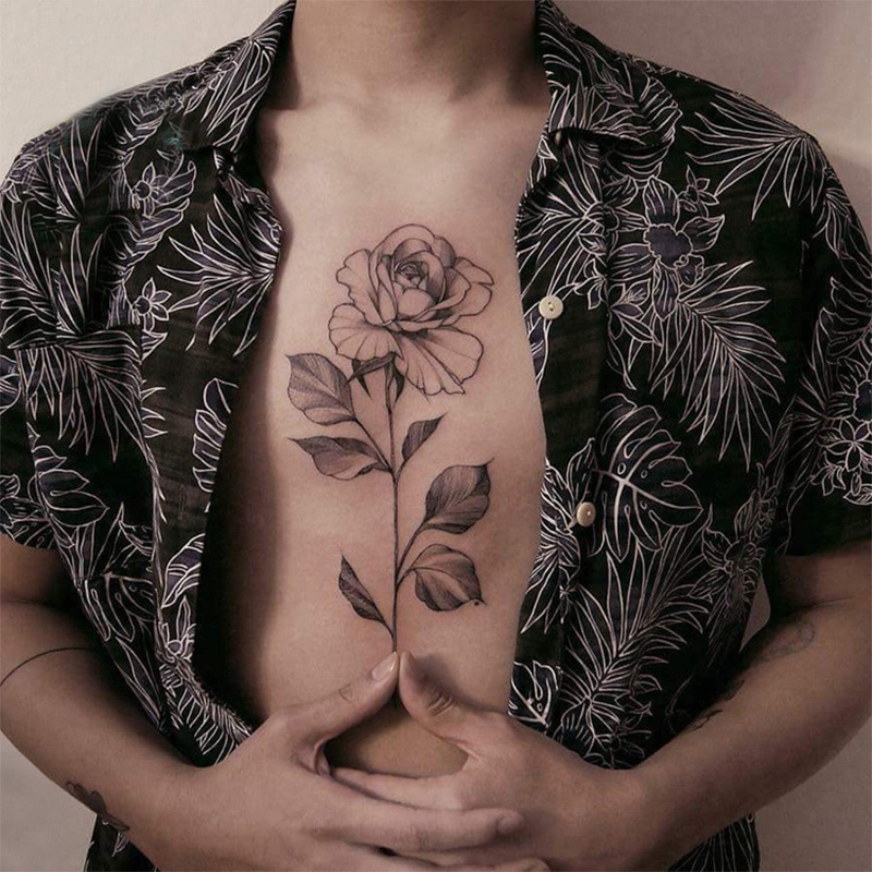 Tattoo Sticker Temporary Flower Design Tattoo Sticker Temporary Flower Design