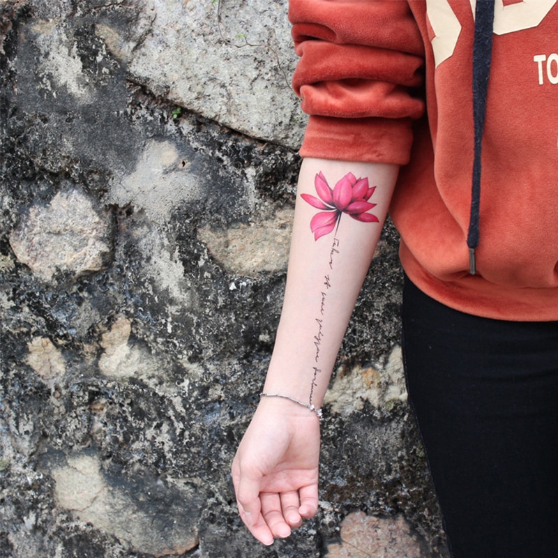 Tattoo Sticker Temporary Flower Design Tattoo Sticker Temporary Flower Design