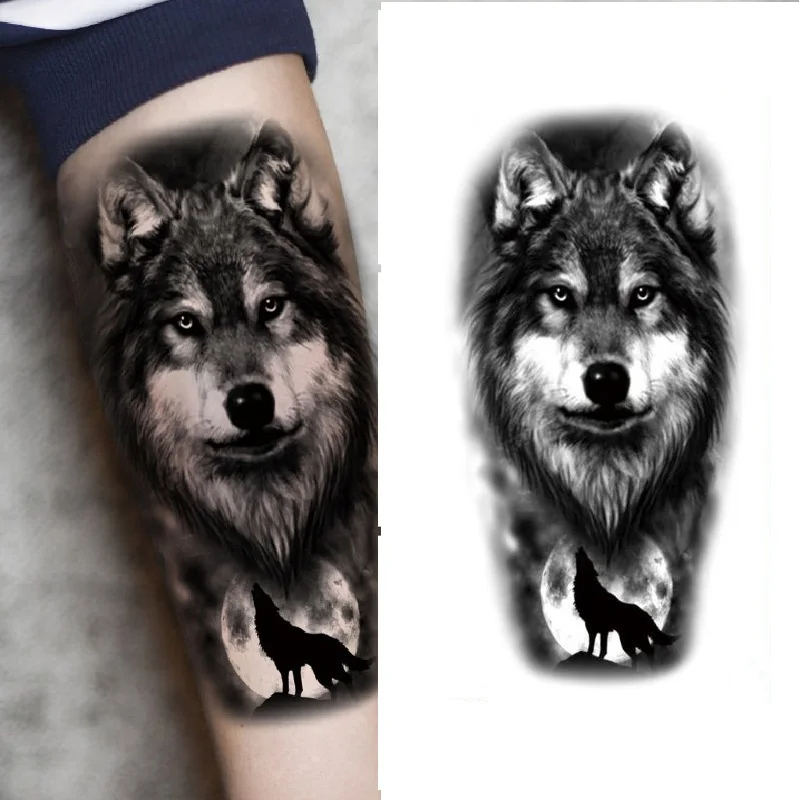 Tattoo Stickers Waterproof Temporary Forest Lion Tiger Bear Flash Tattoos Leopard Wolf Crown Body Art Arm Fake Tattoo Tattoo Stickers Waterproof Temporary Forest Lion Tiger Bear Flash Tattoos Leopard Wolf Crown Body Art Arm Fake Tattoo