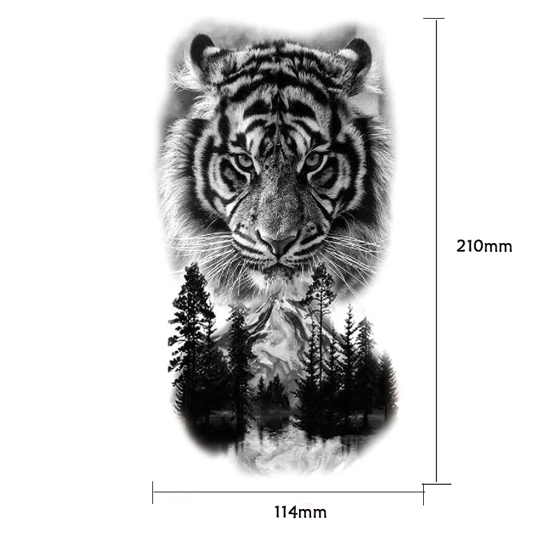 Tattoo Stickers Waterproof Temporary Forest Lion Tiger Bear Flash Tattoos Leopard Wolf Crown Body Art Arm Fake Tattoo Tattoo Stickers Waterproof Temporary Forest Lion Tiger Bear Flash Tattoos Leopard Wolf Crown Body Art Arm Fake Tattoo
