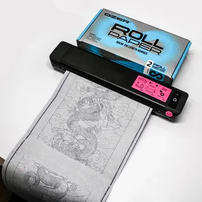 Tattoo Transfer Paper Rolling paper Thermal Copier Template Paper for Thermal printer tattoo Paper for Tattoo supplies Tattoo Transfer Paper Rolling paper Thermal Copier Template Paper for Thermal printer tattoo Paper for Tattoo supplies