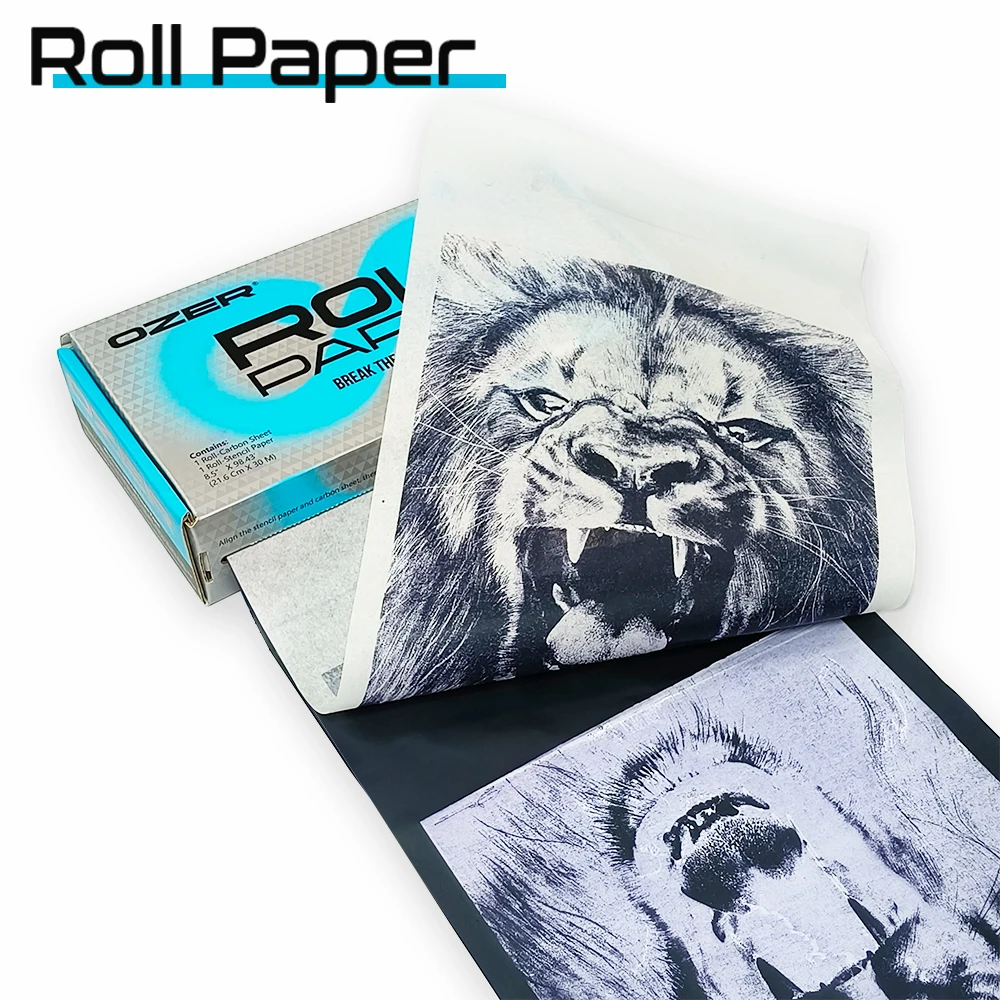 Tattoo Transfer Paper Rolling paper Thermal Copier Template Paper for Thermal printer tattoo Paper for Tattoo supplies Tattoo Transfer Paper Rolling paper Thermal Copier Template Paper for Thermal printer tattoo Paper for Tattoo supplies