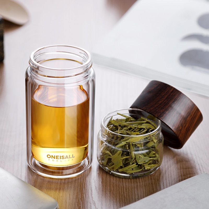 Tea Bottle Glass Drinking Cup