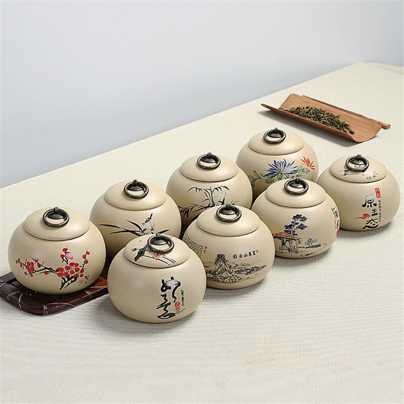 Tea Caddy Ceramic 350ml Pot