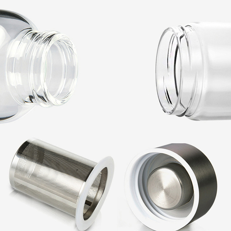Tea Infuser Glass Bottle with Sleeve Tea Infuser Glass Bottle with Sleeve