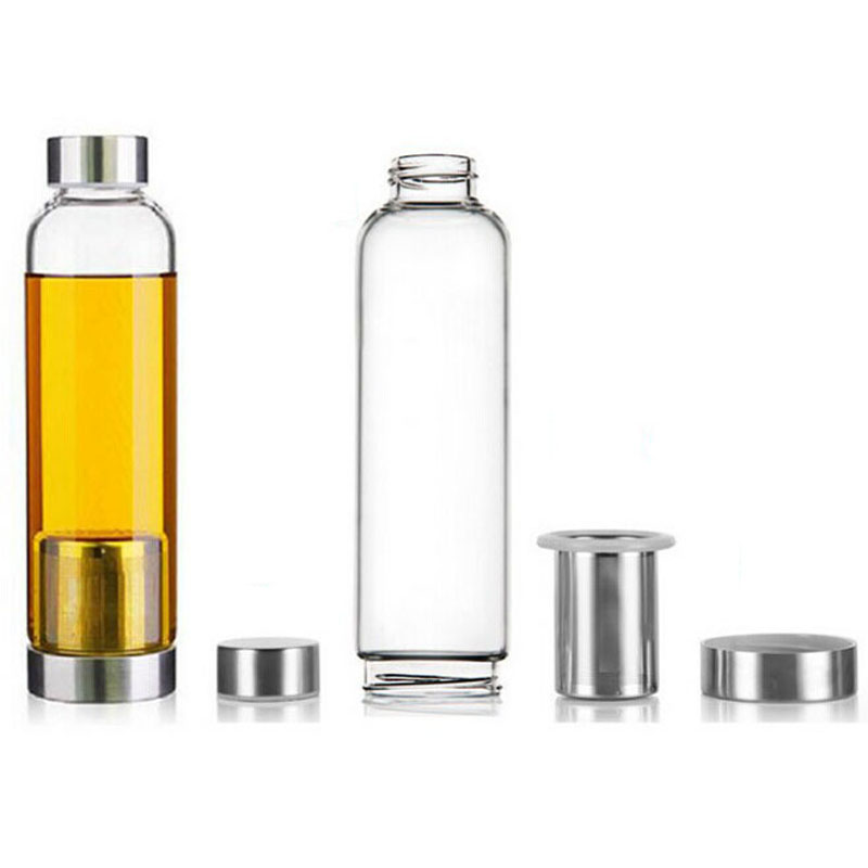 Tea Infuser Glass Bottle with Sleeve Tea Infuser Glass Bottle with Sleeve