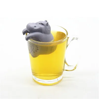 Tea Steeper Hippo Silicone Tea Filter