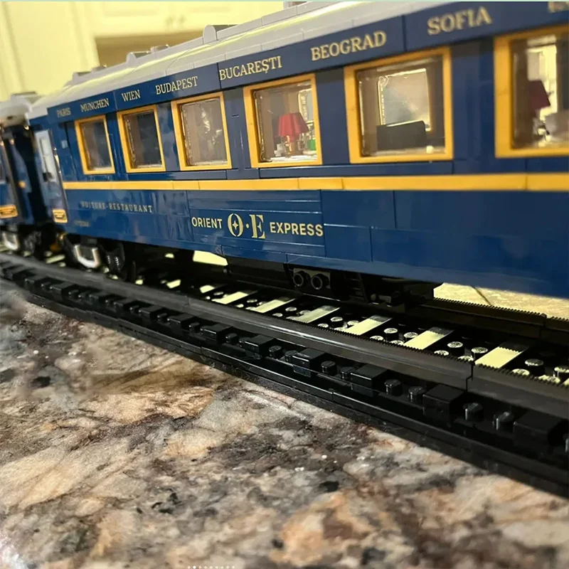Technical City Trains The Orient Express Train Building Blocks Anniversary Luxury Train Brick Model Festival Party Gifts Technical City Trains The Orient Express Train Building Blocks Anniversary Luxury Train Brick Model Festival Party Gifts