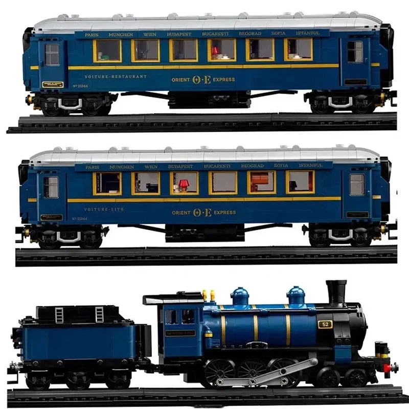 Technical City Trains The Orient Express Train Building Blocks Anniversary Luxury Train Brick Model Festival Party Gifts Technical City Trains The Orient Express Train Building Blocks Anniversary Luxury Train Brick Model Festival Party Gifts