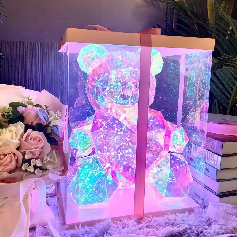 Teddy Bear Doll Gift Lamp Colorful Sparkling Romantic Surprise LED gift Light Girls Birthday Valentine's Day Bedroom Teddy Bear Doll Gift Lamp Colorful Sparkling Romantic Surprise LED gift Light Girls Birthday Valentine's Day Bedroom
