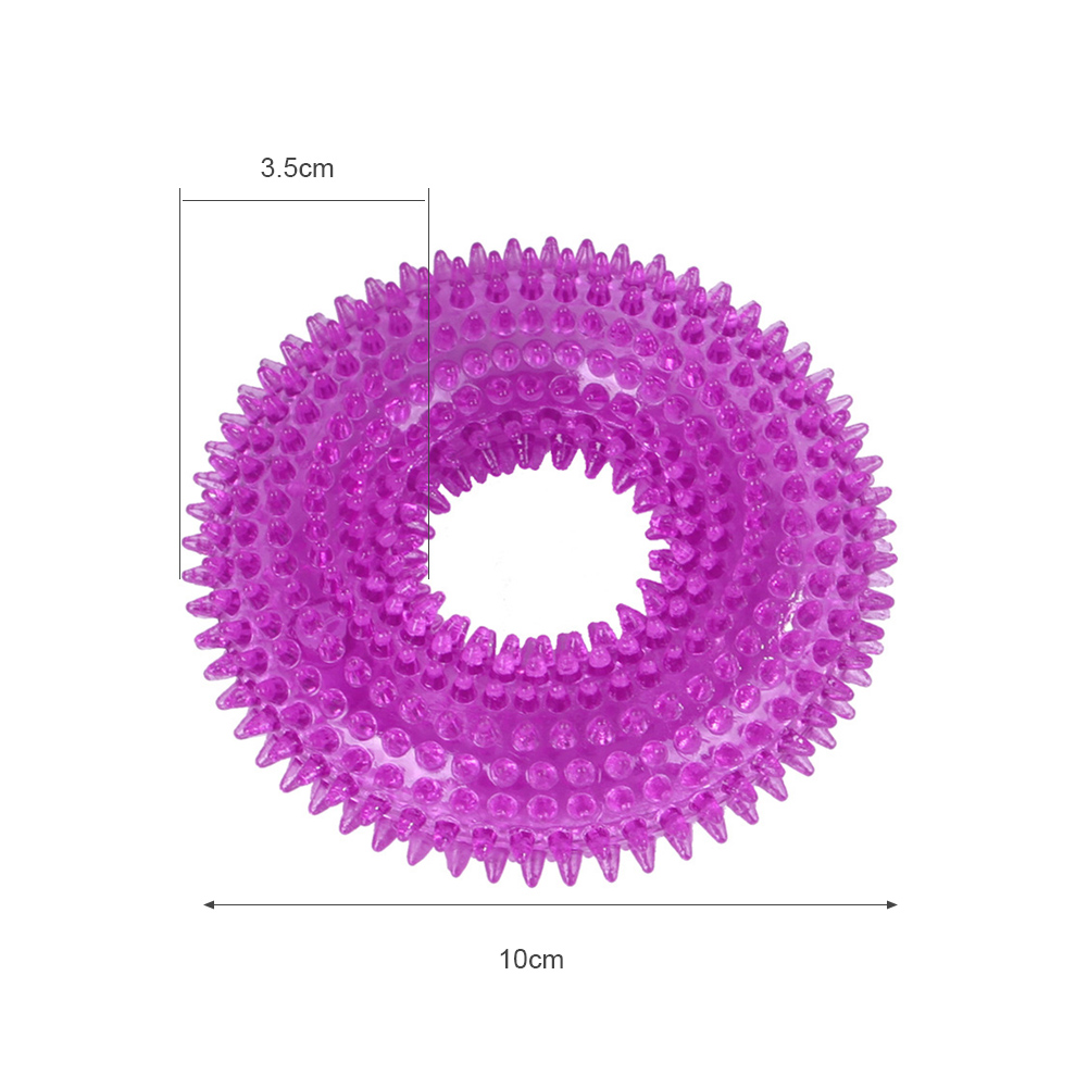 Teeth Cleaning Dog Chew Ring Squeeze Toy