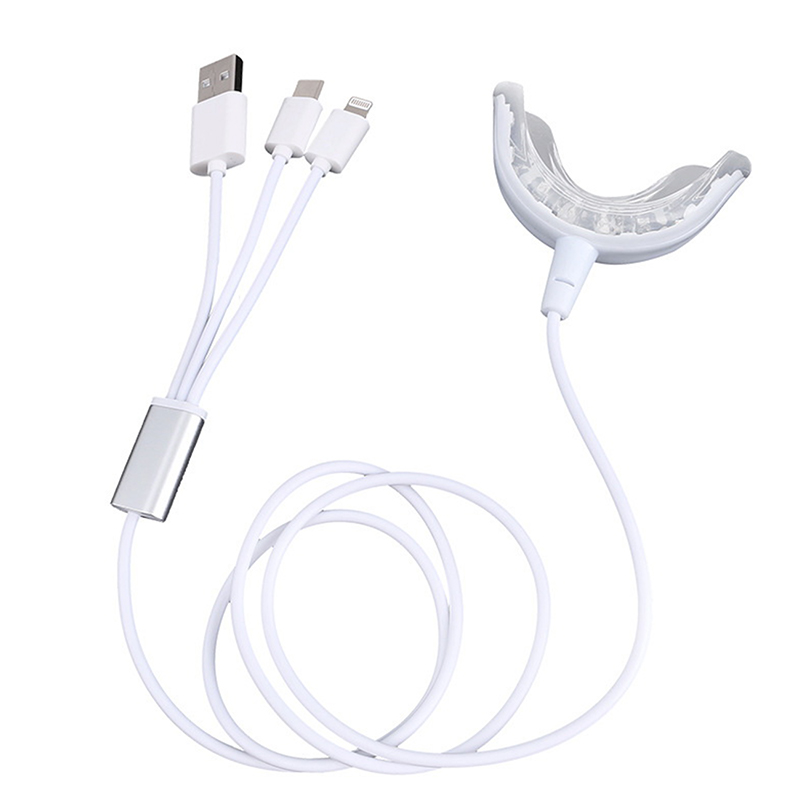 Teeth Whitening 16 Lights Timed Smart Led Portable USB Rechargeable Blue Light Oral Care Bleach Teeth Whitening