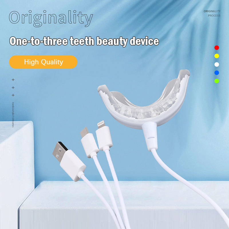 Teeth Whitening 16 Lights Timed Smart Led Portable USB Rechargeable Blue Light Oral Care Bleach Teeth Whitening