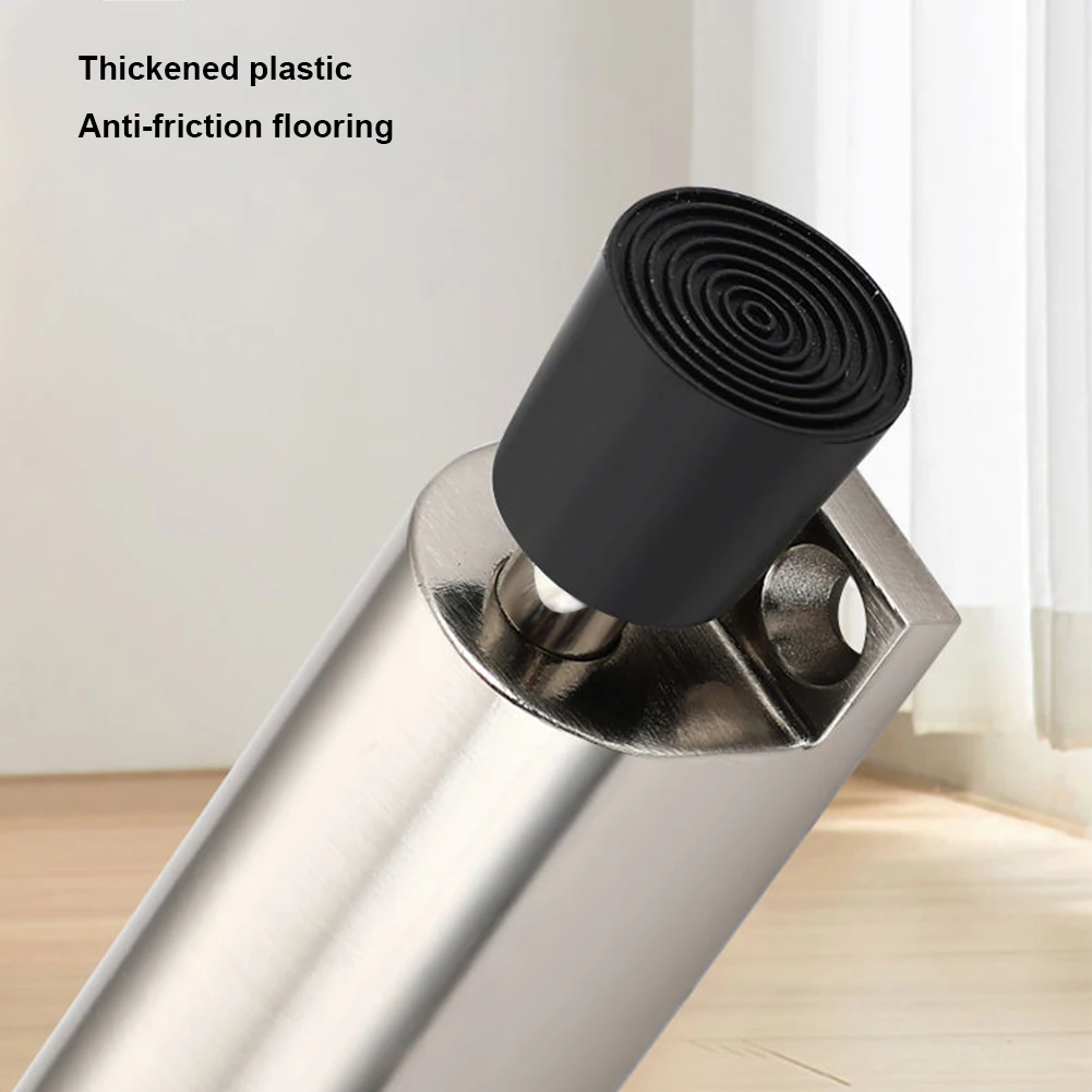 Telescopic Door Stopper Spring Loaded Heavy Duty Stopper Metal Adjustable Position with Foot Brake Wedges for Door Telescopic Door Stopper Spring Loaded Heavy Duty Stopper Metal Adjustable Position with Foot Brake Wedges for Door