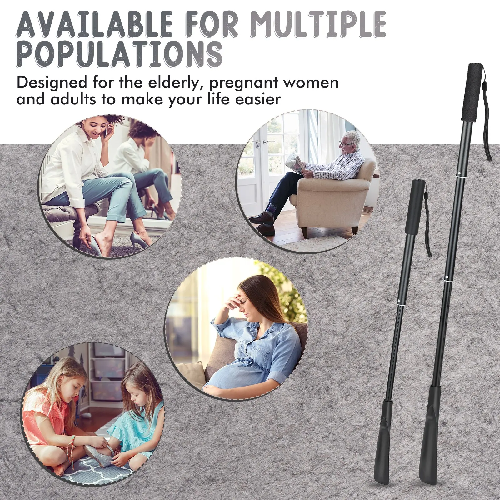 Telescopic Long Handle Shoe Horn Flexible Shoe Lifter Shoehorn Handle Shoe Long Professional Shoe Horn Spoon Use Tool