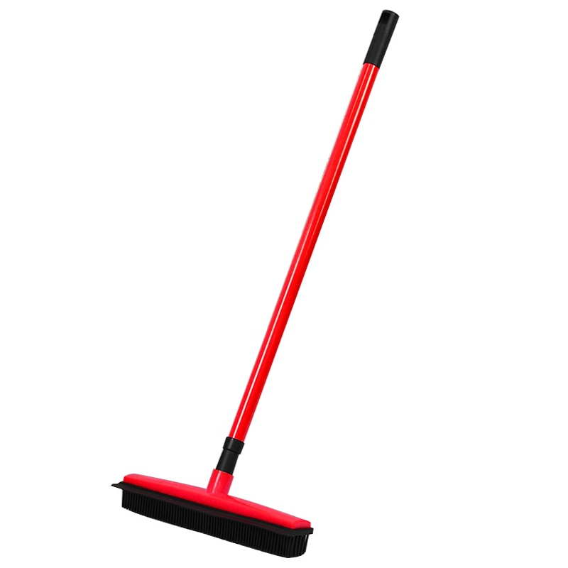 Telescopic Pet Hair Broom Rubber Brush