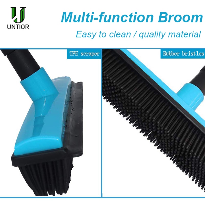 Telescopic Pet Hair Broom Rubber Brush Telescopic Pet Hair Broom Rubber Brush