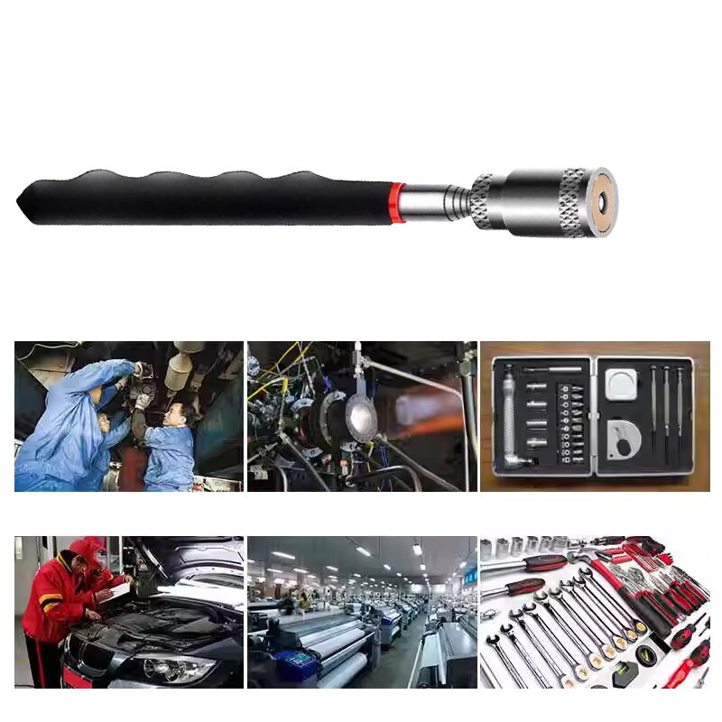 Telescopic Pickup Magnetic Iron Rod Household Automotive Repair And Inspection Tool Strong Magnetic Metal Screw Suction Telescopic Pickup Magnetic Iron Rod Household Automotive Repair And Inspection Tool Strong Magnetic Metal Screw Suction