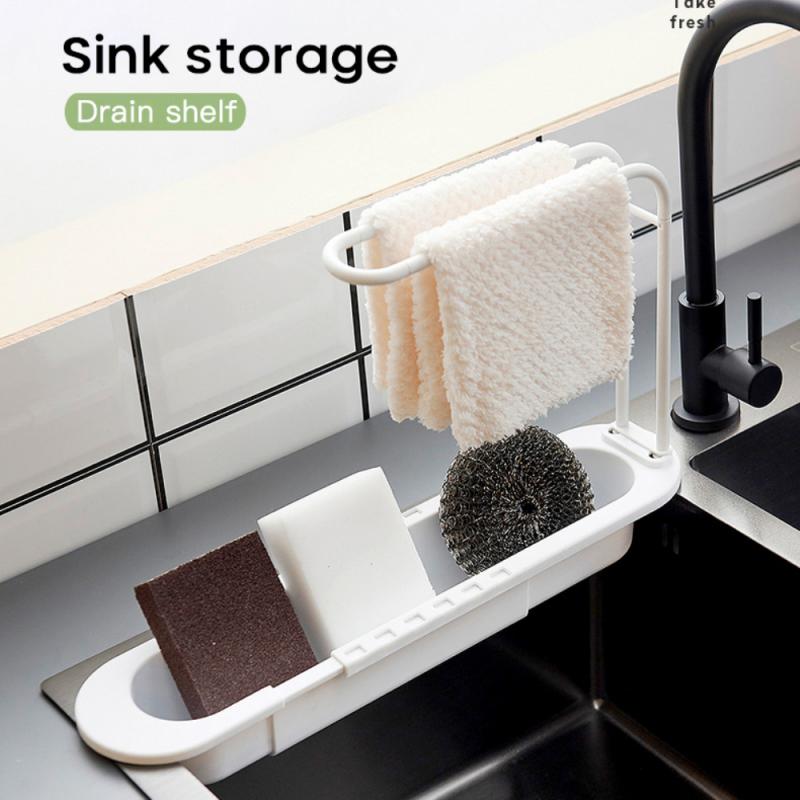 Telescopic Sink Shelf Kitchen Organizer Telescopic Sink Shelf Kitchen Organizer