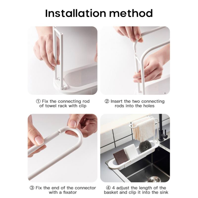 Telescopic Sink Shelf Kitchen Organizer Telescopic Sink Shelf Kitchen Organizer