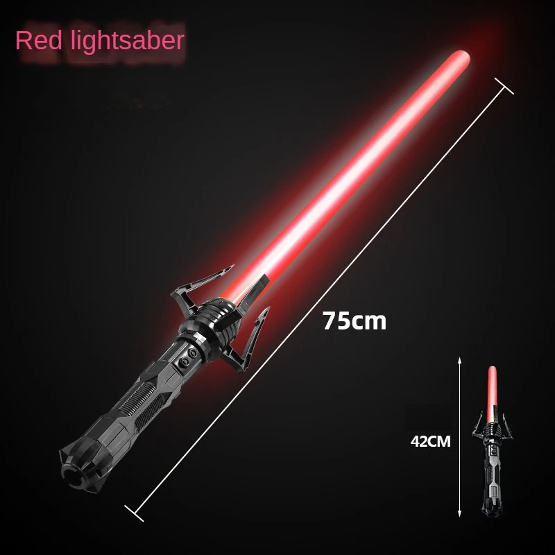 Telescopic Sword 75cm RGB Light Saber 2 In 1 7-Colors with Sound Effect Telescopic Sword 75cm RGB Light Saber 2 In 1 7-Colors with Sound Effect