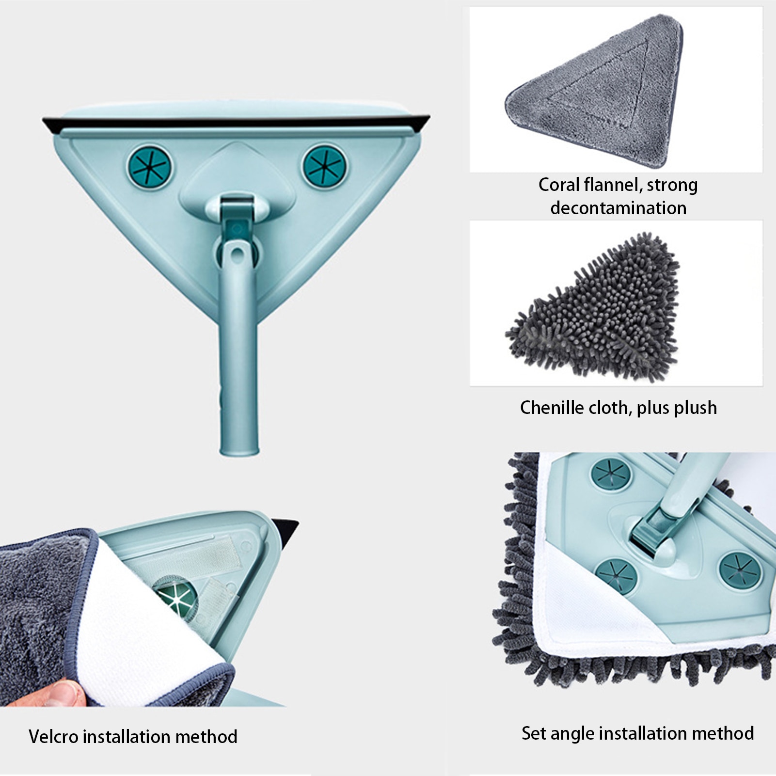 Telescopic Triangle Cleaning Mop