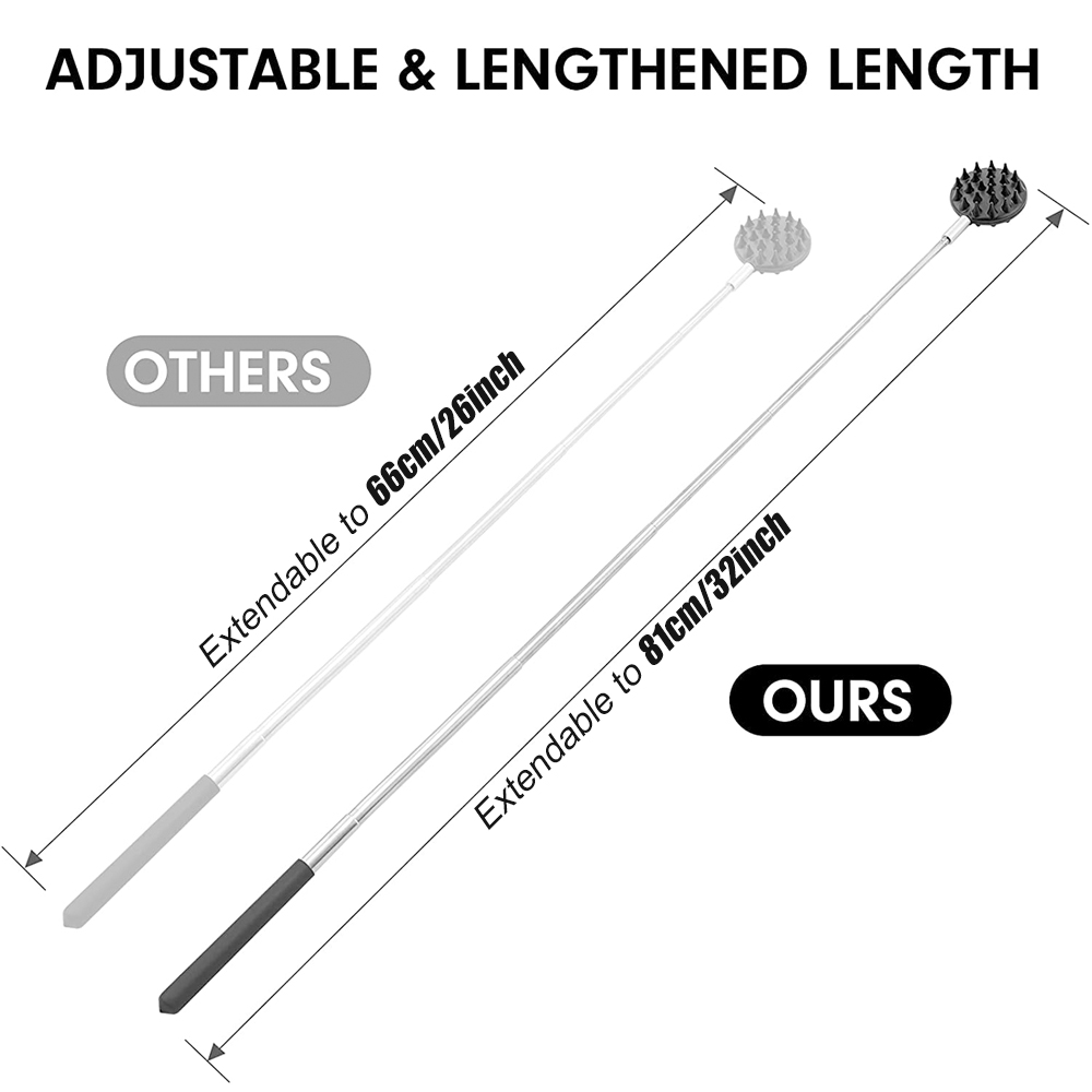 Telescoping Back Scratcher with 3Pcs Detachable Scratching Heads,Bear Claw Back Scratcher Extendable Backcratchers for Telescoping Back Scratcher with 3Pcs Detachable Scratching Heads,Bear Claw Back Scratcher Extendable Backcratchers for