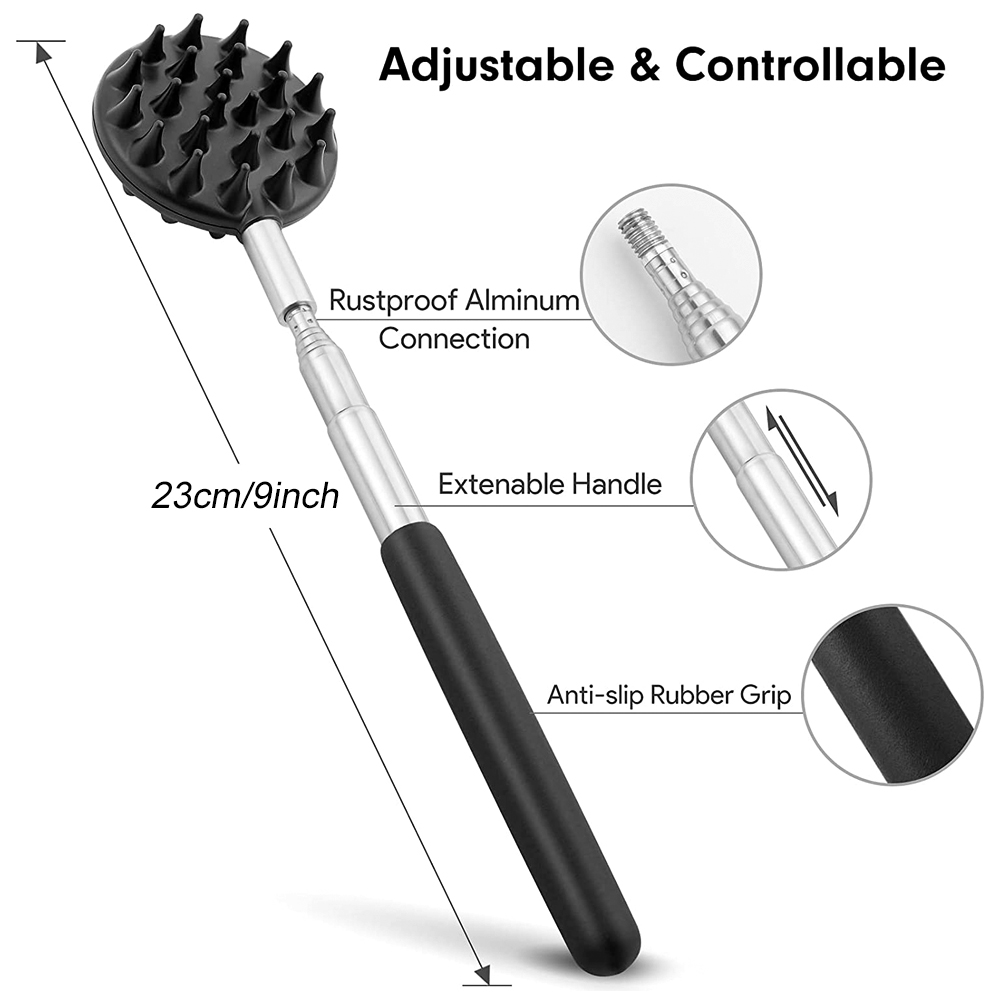 Telescoping Back Scratcher with 3Pcs Detachable Scratching Heads,Bear Claw Back Scratcher Extendable Backcratchers for Telescoping Back Scratcher with 3Pcs Detachable Scratching Heads,Bear Claw Back Scratcher Extendable Backcratchers for