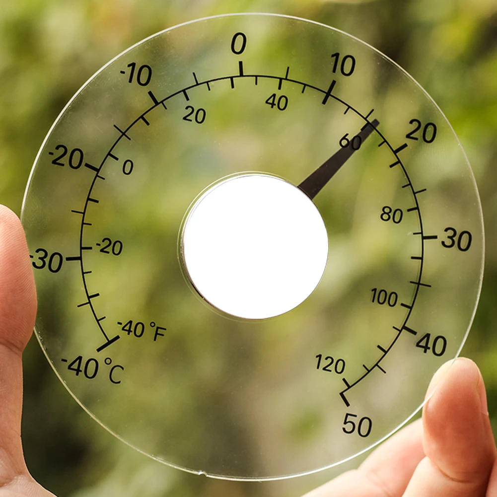 Temperature Mesurement Tester Meter Display Temperature Humidity Meter Waterproof Clear Outdoor Window Thermometer
