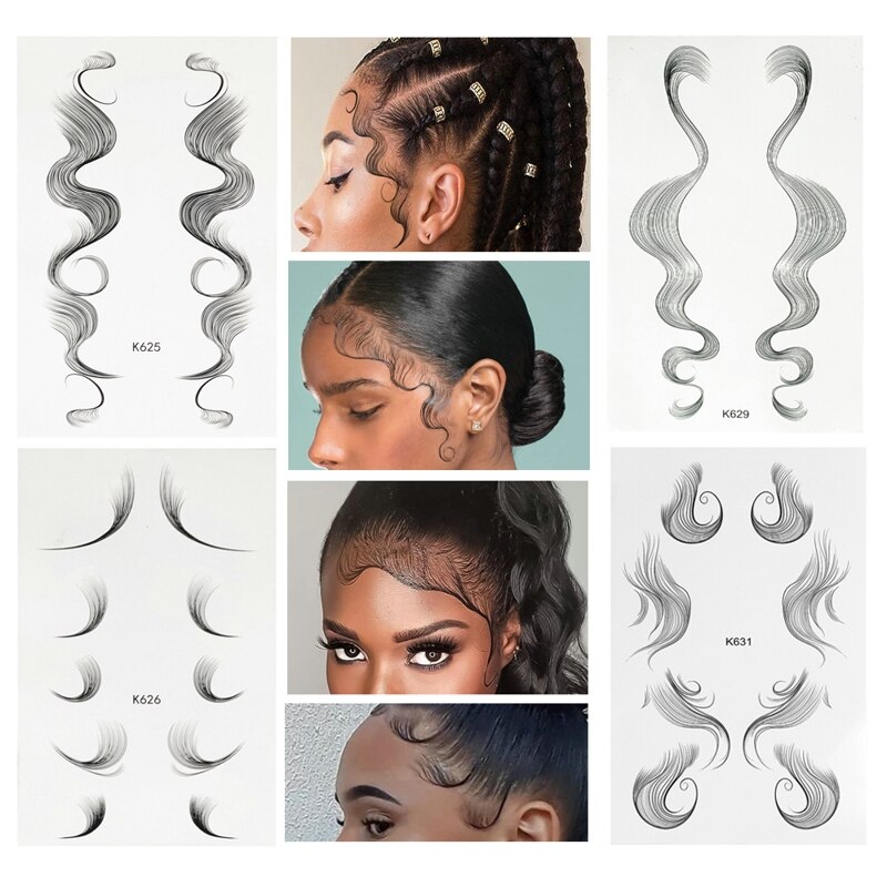 Temporary Baby Hair Tattoo (10pcs) Temporary Baby Hair Tattoo (10pcs)