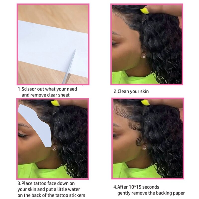 Temporary Baby Hair Tattoo (10pcs) Temporary Baby Hair Tattoo (10pcs)