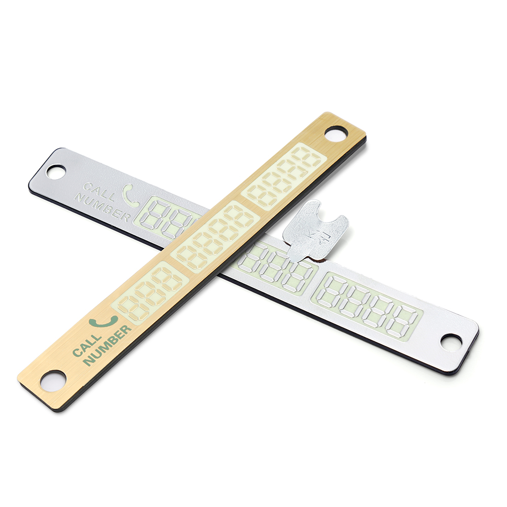 Temporary Parking Phone Number Notification Card Temporary Parking Phone Number Notification Card