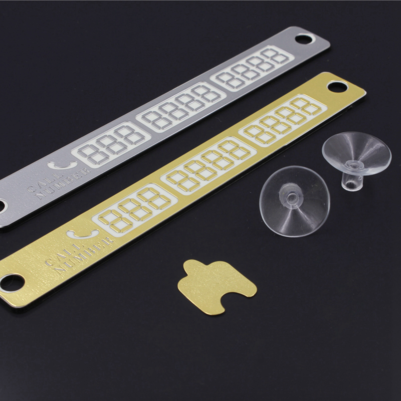 Temporary Parking Phone Number Notification Card Temporary Parking Phone Number Notification Card