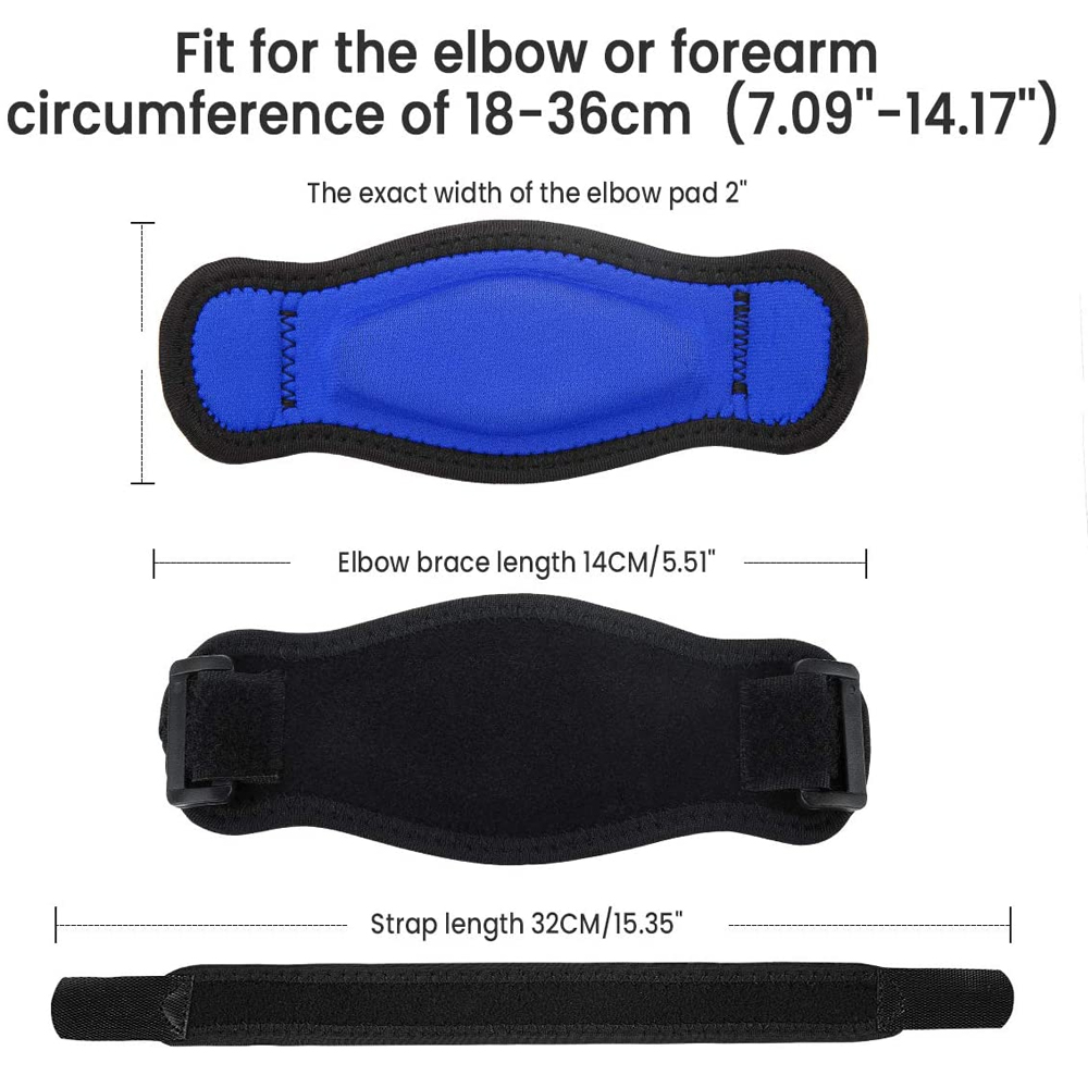 Tennis Elbow Brace for Tendonitis,Forearm Pain,Golf Elbow Support,Arm Strap Band with Compression Pad for Men Women
