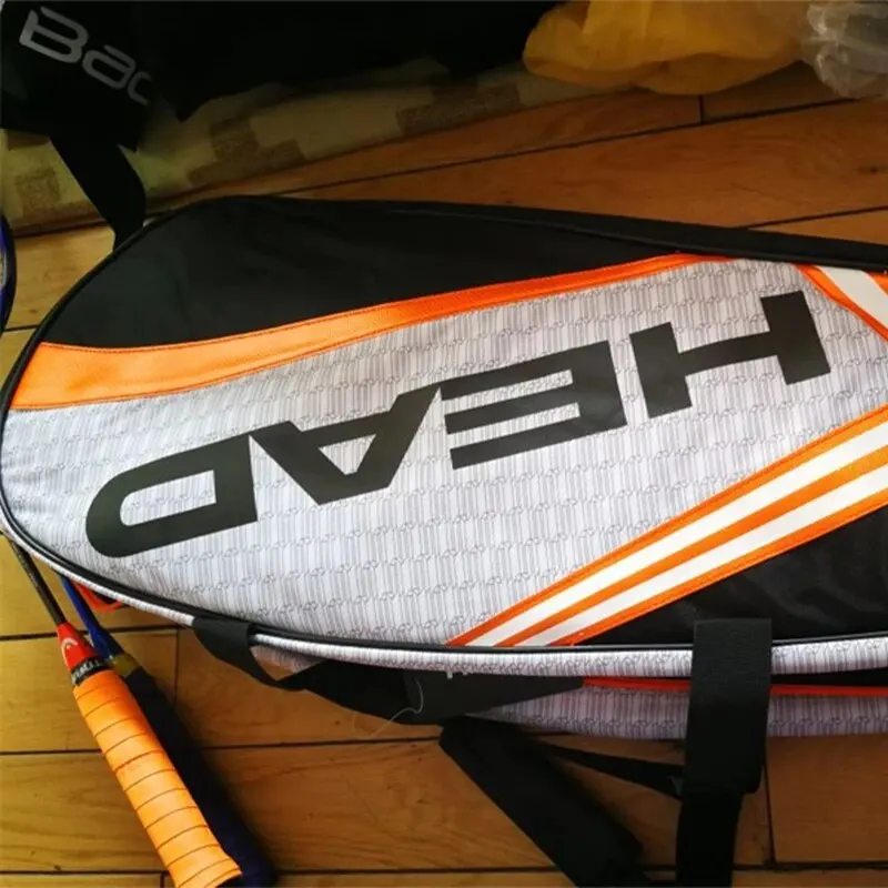 Tennis Rackets Bag Large Capacity 3-6 Pieces Tennis Backpack Badminton Gymbag Squash Racquet Bag With Separated Shoes