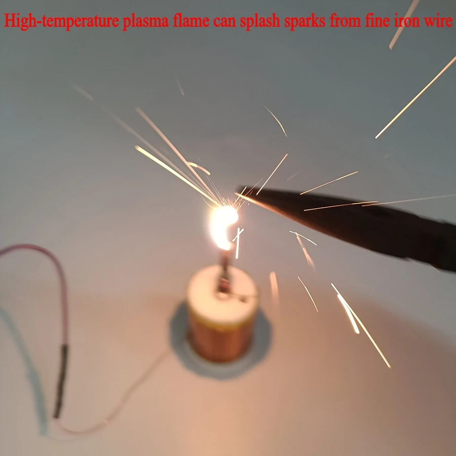 Tesla Coil High Frequency HFSSTC Electronic Candle Plasma Flame DC 36V-40V Technology Experimental Teaching Model Kits