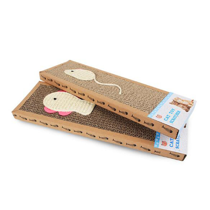 Textured Cat Cardboard Scratch Pad