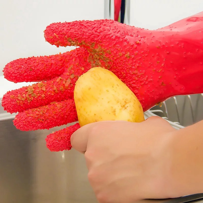 Textured Potato Peeling Gloves (2 pcs) Textured Potato Peeling Gloves (2 pcs)